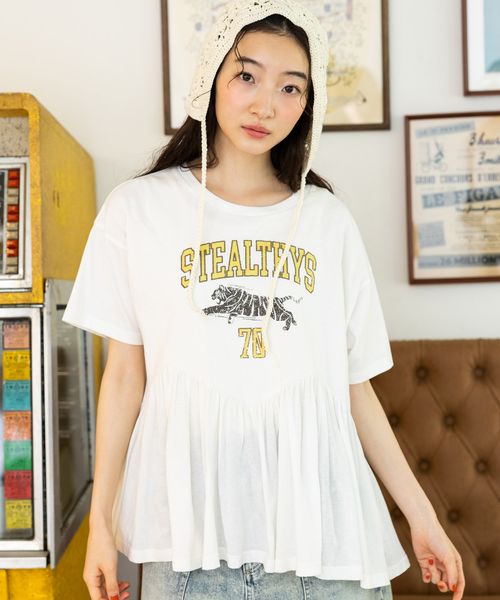 niko and .フレアヘムプリントTシャツ ライトグレー M ウィメンズインナー ニコアンド 451760 and ST アンドエスティ(旧ドットエスティ) niko and .フレアヘムプリントTシャツ ライトグレー M ウィメンズインナー ニコアンド 451760 and ST アンドエスティ(旧ドットエスティ)