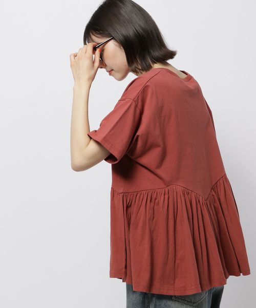 niko and .フレアヘムプリントTシャツ レッド M ウィメンズインナー ニコアンド 451760 and ST アンドエスティ(旧ドットエスティ) niko and .フレアヘムプリントTシャツ レッド M ウィメンズインナー ニコアンド 451760 and ST アンドエスティ(旧ドットエスティ)
