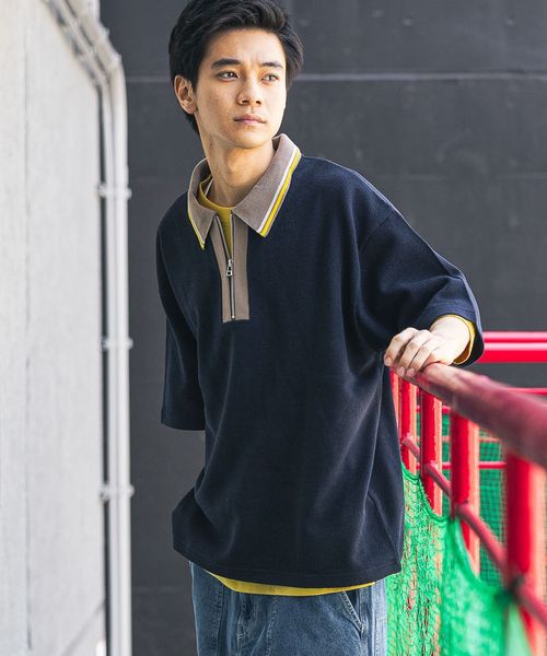 niko and .ドライタッチレトロラインポロ ネイビー M メンズインナー ニコアンド 451922 and ST アンドエスティ(旧ドットエスティ) niko and .ドライタッチレトロラインポロ ネイビー M メンズインナー ニコアンド 451922 and ST アンドエスティ(旧ドットエスティ)