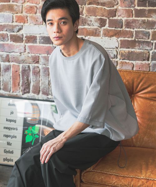 niko and .テックツートーンフハクTシャツ ライトグレー M メンズインナー ニコアンド 451924 and ST アンドエスティ(旧ドットエスティ) niko and .テックツートーンフハクTシャツ ライトグレー M メンズインナー ニコアンド 451924 and ST アンドエスティ(旧ドットエスティ)