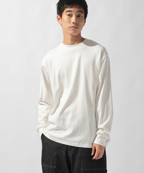 niko and .【Hanes(ヘインズ)】SHIRO クルーネックロングスリーブTシャツ ライトグレー L メンズインナー ニコアンド 455393 and ST アンドエスティ(旧ドットエスティ) niko and .【Hanes(ヘインズ)】SHIRO クルーネックロングスリーブTシャツ ライトグレー L メンズインナー ニコアンド 455393 and ST アンドエスティ(旧ドットエスティ)