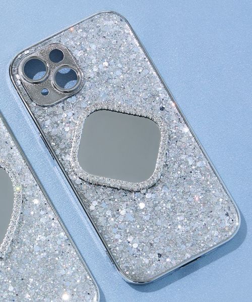 niko and .ミラー付きiPhone15ケース[tiny tiny(ティニーティニー)] ホワイト ｔｉｎｙ ｔｉｎｙ ニコアンド 459190 and ST アンドエスティ（旧ドットエスティ）