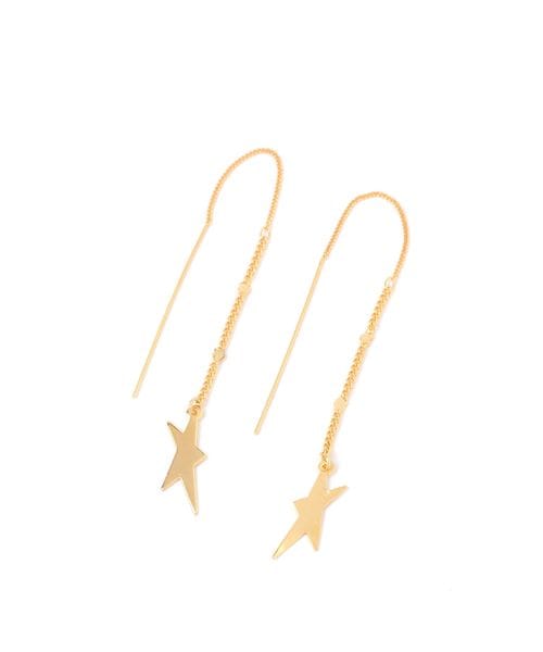 niko and .スターチェーンピアス イエロー ウィメンズグッズ ニコアンド 490027 and ST アンドエスティ(旧ドットエスティ) niko and .スターチェーンピアス イエロー ウィメンズグッズ ニコアンド 490027 and ST アンドエスティ(旧ドットエスティ)