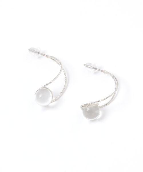 niko and .クリアモチーフピアス グレー ウィメンズグッズ ニコアンド 490029 and ST アンドエスティ(旧ドットエスティ) niko and .クリアモチーフピアス グレー ウィメンズグッズ ニコアンド 490029 and ST アンドエスティ(旧ドットエスティ)