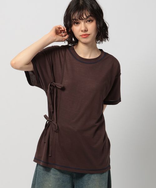 niko and .シアーリボンアレンジTシャツ ライトベージュ FREE ウィメンズインナー ニコアンド 491110 and ST アンドエスティ(旧ドットエスティ) niko and .シアーリボンアレンジTシャツ ライトベージュ FREE ウィメンズインナー ニコアンド 491110 and ST アンドエスティ(旧ドットエスティ)