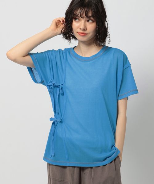 niko and .シアーリボンアレンジTシャツ ライトブルー FREE ウィメンズインナー ニコアンド 491110 and ST アンドエスティ(旧ドットエスティ) niko and .シアーリボンアレンジTシャツ ライトブルー FREE ウィメンズインナー ニコアンド 491110 and ST アンドエスティ(旧ドットエスティ)