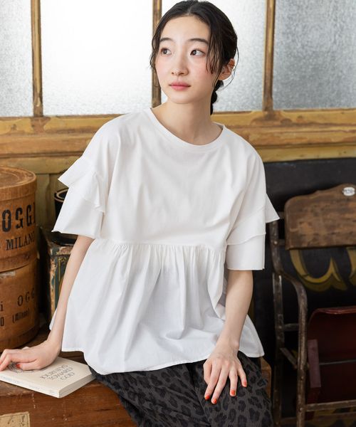 niko and .フリル切り替えペプラムTシャツ ライトグレー M ウィメンズインナー ニコアンド 491112 and ST アンドエスティ(旧ドットエスティ) niko and .フリル切り替えペプラムTシャツ ライトグレー M ウィメンズインナー ニコアンド 491112 and ST アンドエスティ(旧ドットエスティ)
