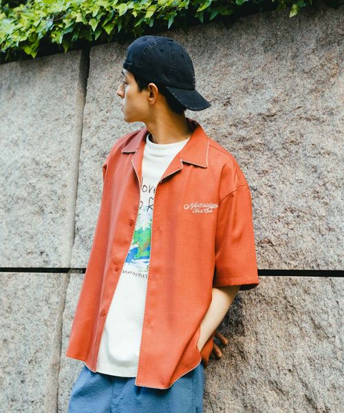 niko and .ブランケットステッチシャツ オレンジ L メンズインナー ニコアンド 491575 and ST アンドエスティ(旧ドットエスティ) niko and .ブランケットステッチシャツ オレンジ L メンズインナー ニコアンド 491575 and ST アンドエスティ(旧ドットエスティ)