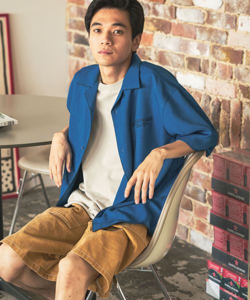 niko and .ブランケットステッチシャツ ライトブルー L メンズインナー ニコアンド 491575 and ST アンドエスティ(旧ドットエスティ) niko and .ブランケットステッチシャツ ライトブルー L メンズインナー ニコアンド 491575 and ST アンドエスティ(旧ドットエスティ)