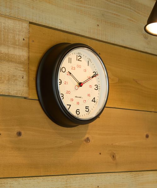 niko and .ニコロゴウォールクロック インテリアデコール シルバー ニコアンド 492861 and ST アンドエスティ(旧ドットエスティ)