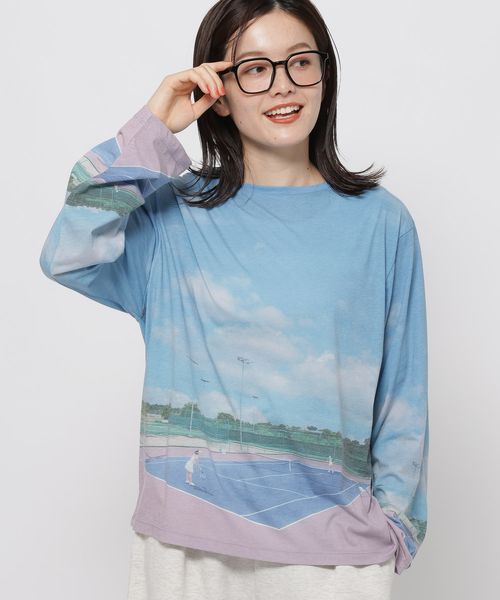 niko and .ランドスケープロングTシャツ ライトブルー FREE ウィメンズインナー ニコアンド 492892 and ST アンドエスティ(旧ドットエスティ) niko and .ランドスケープロングTシャツ ライトブルー FREE ウィメンズインナー ニコアンド 492892 and ST アンドエスティ(旧ドットエスティ)