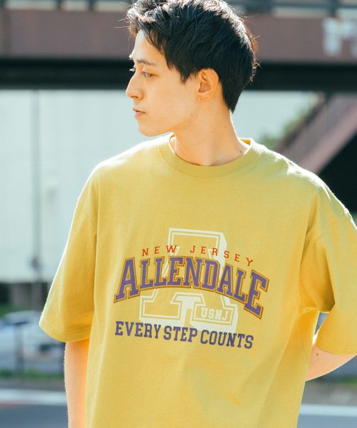 niko and .アソートカレッジロゴTシャツ イエロー L メンズインナー ニコアンド 492923 and ST アンドエスティ(旧ドットエスティ) niko and .アソートカレッジロゴTシャツ イエロー L メンズインナー ニコアンド 492923 and ST アンドエスティ(旧ドットエスティ)