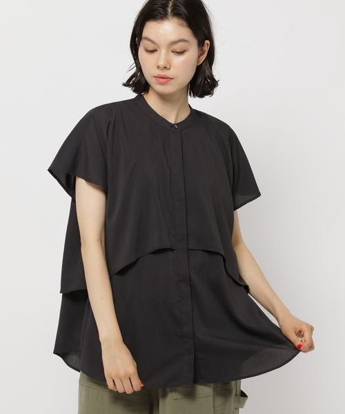 niko and .コタット重ねフレンチブラウス チャコールグレー M ウィメンズインナー ニコアンド 492926 and ST アンドエスティ(旧ドットエスティ) niko and .コタット重ねフレンチブラウス チャコールグレー M ウィメンズインナー ニコアンド 492926 and ST アンドエスティ(旧ドットエスティ)