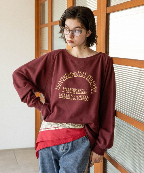 niko and .ボートネックカレッジプルオーバー ボルドー L ウィメンズインナー ニコアンド 494038 and ST アンドエスティ(旧ドットエスティ) niko and .ボートネックカレッジプルオーバー ボルドー L ウィメンズインナー ニコアンド 494038 and ST アンドエスティ(旧ドットエスティ)