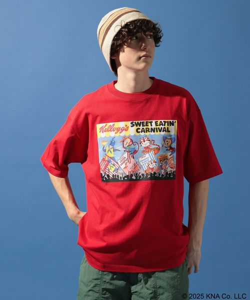 niko and .ケロッグコラボアソートTシャツ レッド M メンズインナー ニコアンド 494882 and ST アンドエスティ(旧ドットエスティ) niko and .ケロッグコラボアソートTシャツ レッド M メンズインナー ニコアンド 494882 and ST アンドエスティ(旧ドットエスティ)