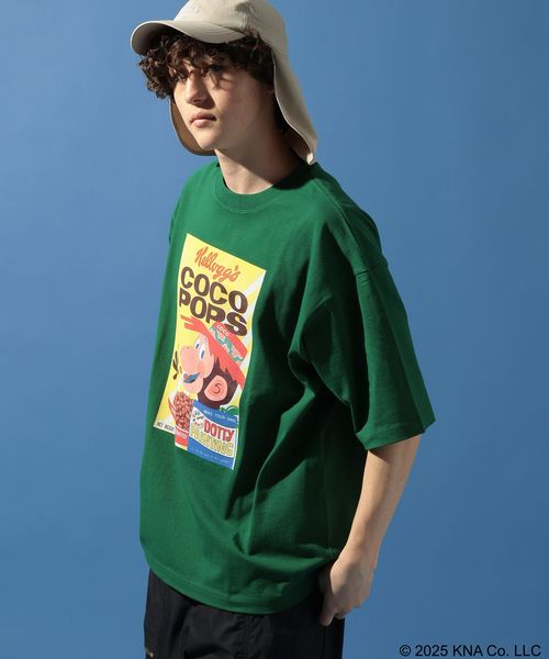 niko and .ケロッグコラボアソートTシャツ グリーン L メンズインナー ニコアンド 494882 and ST アンドエスティ(旧ドットエスティ) niko and .ケロッグコラボアソートTシャツ グリーン L メンズインナー ニコアンド 494882 and ST アンドエスティ(旧ドットエスティ)