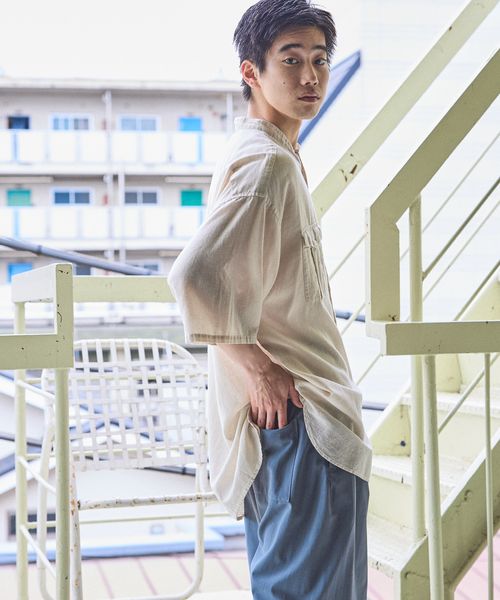 niko and .綿麻バンドロングシャツ ベージュ FREE メンズインナー ニコアンド 495101 and ST アンドエスティ(旧ドットエスティ) niko and .綿麻バンドロングシャツ ベージュ FREE メンズインナー ニコアンド 495101 and ST アンドエスティ(旧ドットエスティ)