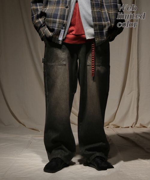 niko and .PAINTER DENIM[niko and ...JEANS 2025AW] チャコールグレー S メンズボトムス ニコアンド 496148 and ST アンドエスティ（旧ドットエスティ）