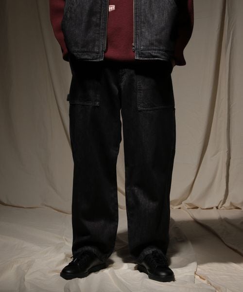 niko and .PAINTER DENIM[niko and ...JEANS 2025AW] シルバー S メンズボトムス ニコアンド 496148 and ST アンドエスティ（旧ドットエスティ）