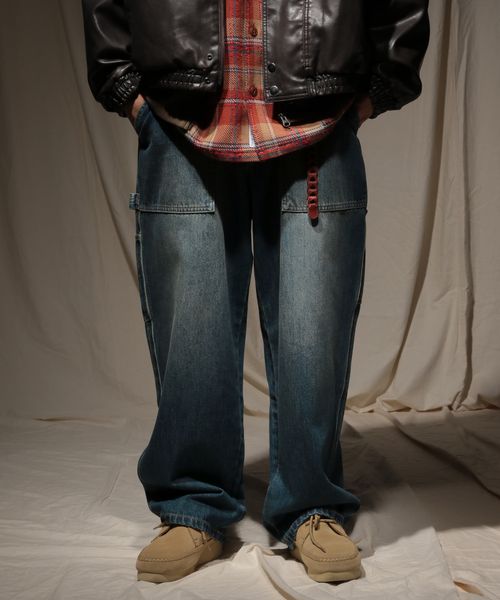 niko and .PAINTER DENIM[niko and ...JEANS 2025AW] ブルー S メンズボトムス ニコアンド 496148 and ST アンドエスティ（旧ドットエスティ）