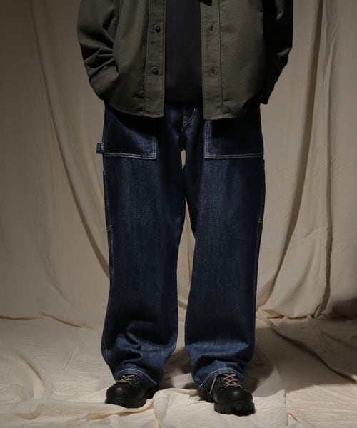 niko and .PAINTER DENIM[niko and ...JEANS 2025AW] ブルー L メンズボトムス ニコアンド 496148 and ST アンドエスティ（旧ドットエスティ）