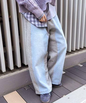 niko and... MODE NORM CORE デニムパッチワークパンツ MODE NORM CORE】デニムパッチワークパンツ（デニムパンツ）｜niko and