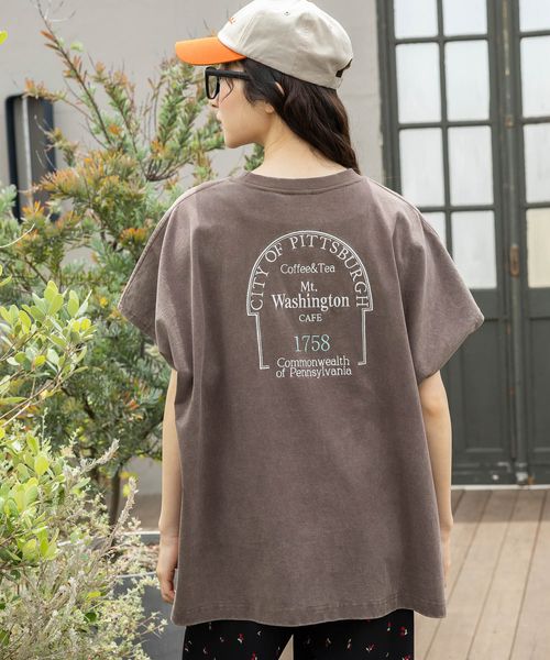 niko and .バック刺繍BIGフレンチTシャツ ライトベージュ M ウィメンズインナー ニコアンド 496210 and ST アンドエスティ(旧ドットエスティ) niko and .バック刺繍BIGフレンチTシャツ ライトベージュ M ウィメンズインナー ニコアンド 496210 and ST アンドエスティ(旧ドットエスティ)
