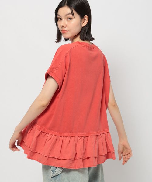 niko and .ティアード布帛レイヤーTシャツ レッド L ウィメンズインナー ニコアンド 496225 and ST アンドエスティ(旧ドットエスティ) niko and .ティアード布帛レイヤーTシャツ レッド L ウィメンズインナー ニコアンド 496225 and ST アンドエスティ(旧ドットエスティ)
