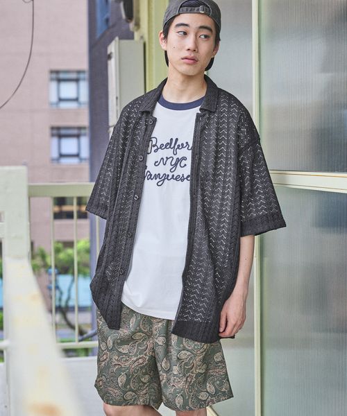 niko and .ラッセル透かし編み柄シャツ チャコールグレー L メンズインナー ニコアンド 496336 and ST アンドエスティ(旧ドットエスティ) niko and .ラッセル透かし編み柄シャツ チャコールグレー L メンズインナー ニコアンド 496336 and ST アンドエスティ(旧ドットエスティ)