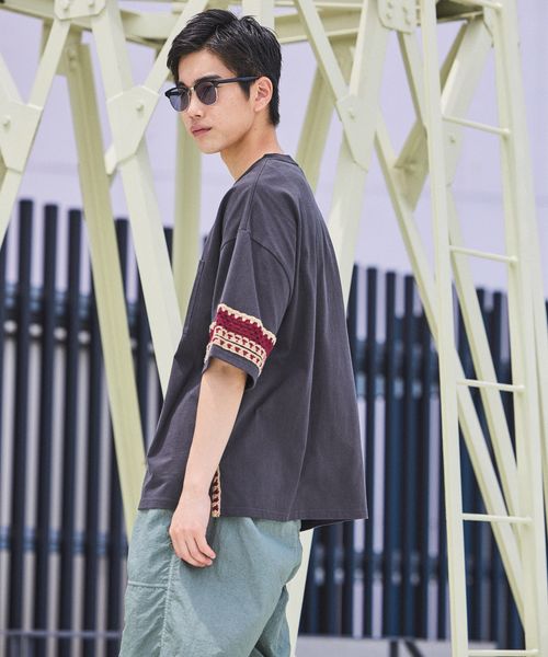 niko and .クロシェ切り替えTシャツ チャコールグレー L メンズインナー ニコアンド 497736 and ST アンドエスティ(旧ドットエスティ) niko and .クロシェ切り替えTシャツ チャコールグレー L メンズインナー ニコアンド 497736 and ST アンドエスティ(旧ドットエスティ)