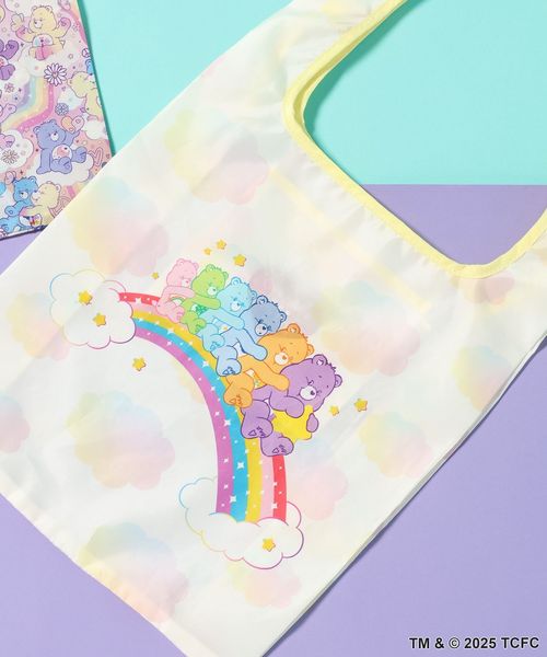 niko and .【ケアベア(TM)】コラボエコバッグ[tiny tiny(ティニーティニー)] イエロー ｔｉｎｙ ｔｉｎｙ ニコアンド 498229 and ST アンドエスティ（旧ドットエスティ）