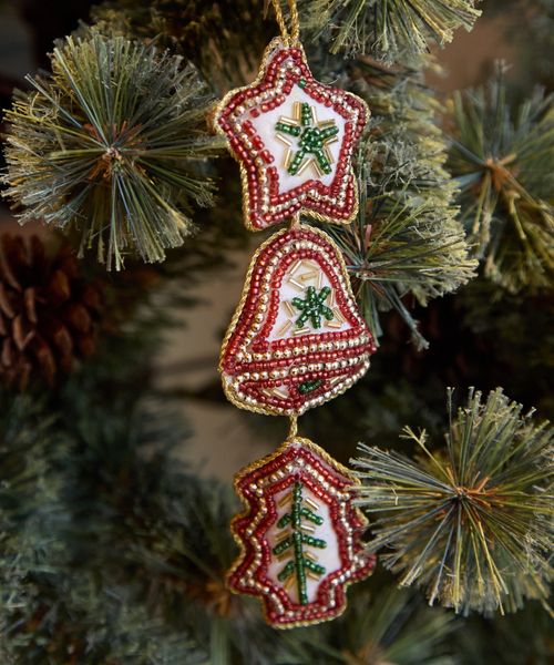 niko and .【2025Xmas】ビーズオーナメント1 季節(クリスマス) ホワイト ニコアンド 499262 and ST アンドエスティ(旧ドットエスティ) niko and .【2025Xmas】ビーズオーナメント1 季節(クリスマス) ホワイト ニコアンド 499262 and ST アンドエスティ(旧ドットエスティ)