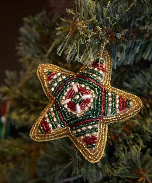 niko and .【2025Xmas】ビーズオーナメント２ 季節（クリスマス） ホワイト ニコアンド 499263 and ST アンドエスティ（旧ドットエスティ）