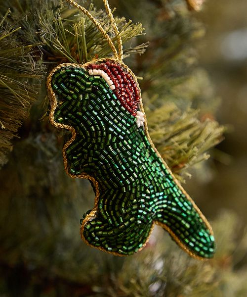 niko and .【2025Xmas】ビーズオーナメント２ 季節（クリスマス） オフホワイト ニコアンド 499263 and ST アンドエスティ（旧ドットエスティ）