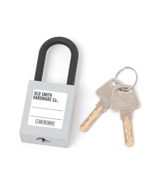 niko and .【OLD SMITH(オールドスミス)】ナイロンPADLOCK(南京錠) インテリアデコール グレー ニコアンド 499312 and ST アンドエスティ(旧ドットエスティ) niko and .【OLD SMITH(オールドスミス)】ナイロンPADLOCK(南京錠) インテリアデコール グレー ニコアンド 499312 and ST アンドエスティ(旧ドットエスティ)