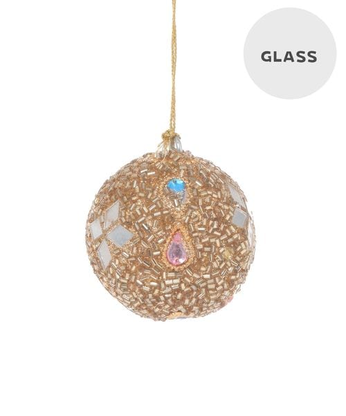 niko and .【2025Xmas】ビーズボールオーナメント/直径５cm 季節（クリスマス） ホワイト ニコアンド 499510 and ST アンドエスティ（旧ドットエスティ）