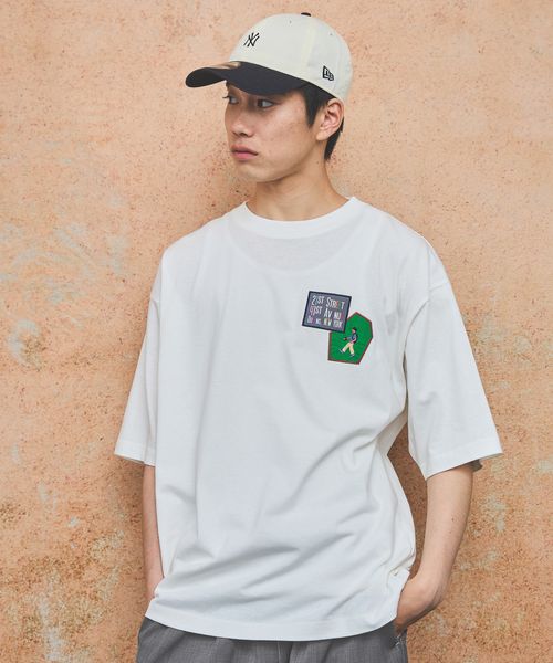 niko and .ワッペンモチーフクラフトTシャツ ライトグレー M メンズインナー ニコアンド 569068 and ST アンドエスティ(旧ドットエスティ) niko and .ワッペンモチーフクラフトTシャツ ライトグレー M メンズインナー ニコアンド 569068 and ST アンドエスティ(旧ドットエスティ)