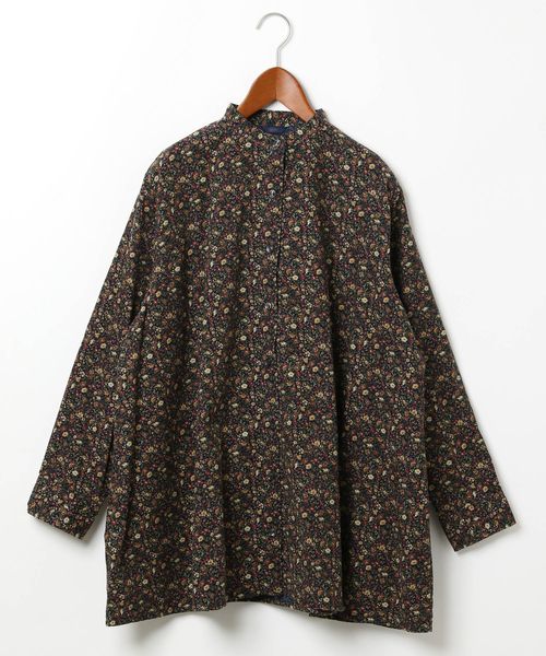 niko and .【ichi(イチ)】コールフラワーシャツ ネイビー FREE ウィメンズインナー ニコアンド 570209 and ST アンドエスティ(旧ドットエスティ) niko and .【ichi(イチ)】コールフラワーシャツ ネイビー FREE ウィメンズインナー ニコアンド 570209 and ST アンドエスティ(旧ドットエスティ)