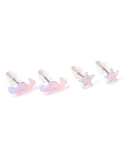niko and .海モチーフSETピアス ピンク ウィメンズグッズ ニコアンド 571468 and ST アンドエスティ(旧ドットエスティ) niko and .海モチーフSETピアス ピンク ウィメンズグッズ ニコアンド 571468 and ST アンドエスティ(旧ドットエスティ)