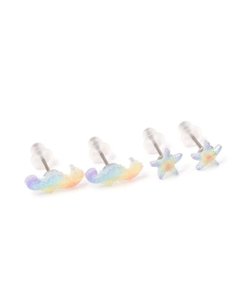niko and .海モチーフSETピアス パープル ウィメンズグッズ ニコアンド 571468 and ST アンドエスティ(旧ドットエスティ) niko and .海モチーフSETピアス パープル ウィメンズグッズ ニコアンド 571468 and ST アンドエスティ(旧ドットエスティ)