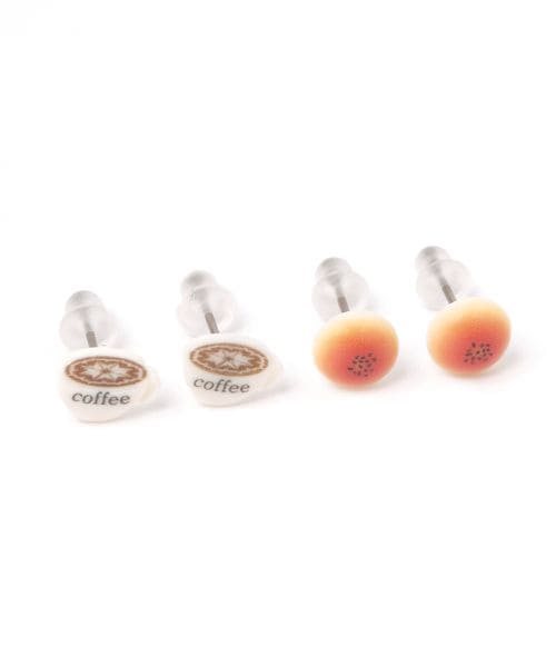 niko and .カフェモチーフSETピアス ライトベージュ ウィメンズグッズ ニコアンド 571469 and ST アンドエスティ(旧ドットエスティ) niko and .カフェモチーフSETピアス ライトベージュ ウィメンズグッズ ニコアンド 571469 and ST アンドエスティ(旧ドットエスティ)
