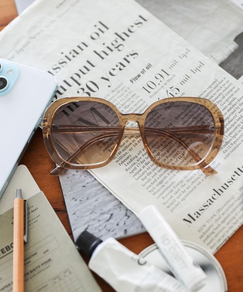 niko and .オリジナルBIGサングラス ライトベージュ ウィメンズグッズ ニコアンド 571799 and ST アンドエスティ(旧ドットエスティ)