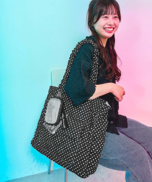 niko and .［あんちょんプロデュース］推し活トートバッグ［tiny tiny(ティニーティニー)］ シルバー ｔｉｎｙ ｔｉｎｙ ニコアンド 571830 and ST アンドエスティ（旧ドットエスティ）