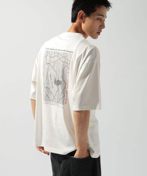 niko and .アソートフォトプリントTシャツ ホワイト M メンズインナー ニコアンド 571840 and ST アンドエスティ(旧ドットエスティ) niko and .アソートフォトプリントTシャツ ホワイト M メンズインナー ニコアンド 571840 and ST アンドエスティ(旧ドットエスティ)