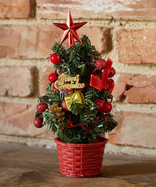 niko and .【2025Xmas】PVCミニツリーSサイズ 季節（クリスマス） レッド ニコアンド 571962 and ST アンドエスティ（旧ドットエスティ）