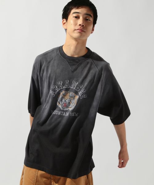 niko and .【SCREEN STARS(スクリーンスターズ)】別注ヴィンテージラグランスリーブTシャツ シルバー L メンズインナー ニコアンド 572042 and ST アンドエスティ(旧ドットエスティ) niko and .【SCREEN STARS(スクリーンスターズ)】別注ヴィンテージラグランスリーブTシャツ シルバー L メンズインナー ニコアンド 572042 and ST アンドエスティ(旧ドットエスティ)