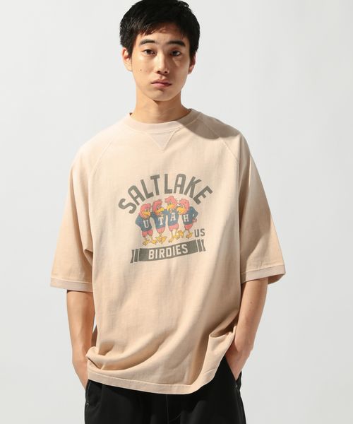 niko and .【SCREEN STARS(スクリーンスターズ)】別注ヴィンテージラグランスリーブTシャツ ブラウン M メンズインナー ニコアンド 572042 and ST アンドエスティ(旧ドットエスティ) niko and .【SCREEN STARS(スクリーンスターズ)】別注ヴィンテージラグランスリーブTシャツ ブラウン M メンズインナー ニコアンド 572042 and ST アンドエスティ(旧ドットエスティ)
