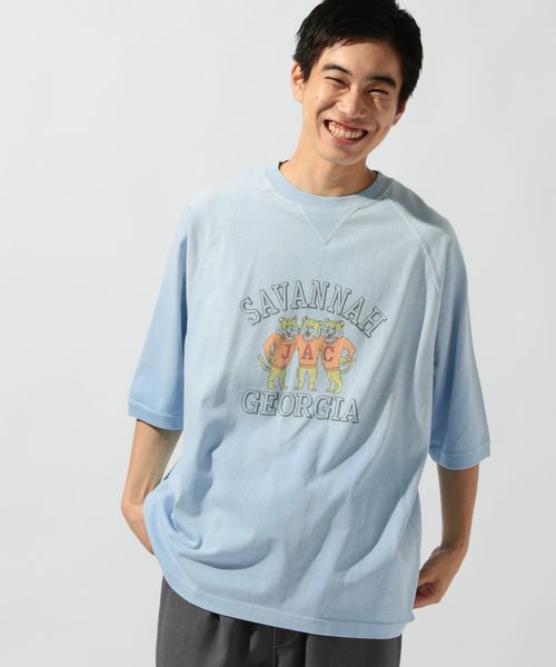 niko and .【SCREEN STARS(スクリーンスターズ)】別注ヴィンテージラグランスリーブTシャツ ライトブルー L メンズインナー ニコアンド 572042 and ST アンドエスティ(旧ドットエスティ) niko and .【SCREEN STARS(スクリーンスターズ)】別注ヴィンテージラグランスリーブTシャツ ライトブルー L メンズインナー ニコアンド 572042 and ST アンドエスティ(旧ドットエスティ)