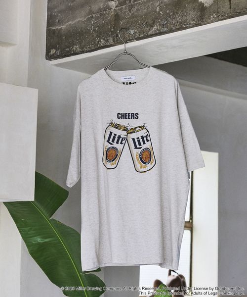niko and .【COOR LIGHTS / MILLER LITE】コラボプリントTシャツ グレー M メンズインナー ニコアンド 574348 and ST アンドエスティ(旧ドットエスティ) niko and .【COOR LIGHTS / MILLER LITE】コラボプリントTシャツ グレー M メンズインナー ニコアンド 574348 and ST アンドエスティ(旧ドットエスティ)