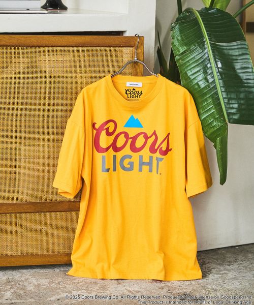 niko and .【COOR LIGHTS / MILLER LITE】コラボプリントTシャツ イエロー M メンズインナー ニコアンド 574348 and ST アンドエスティ(旧ドットエスティ) niko and .【COOR LIGHTS / MILLER LITE】コラボプリントTシャツ イエロー M メンズインナー ニコアンド 574348 and ST アンドエスティ(旧ドットエスティ)